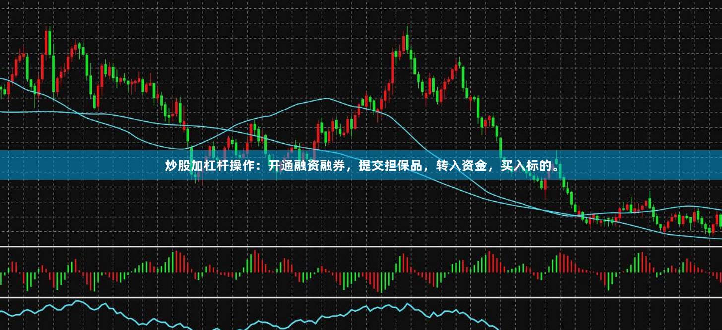 炒股加杠杆操作:开通融资融券,提交担保品,转入资金,买入标的。