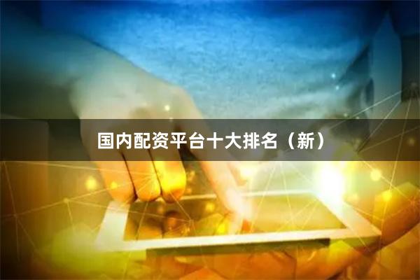 国内配资平台十大排名（新）